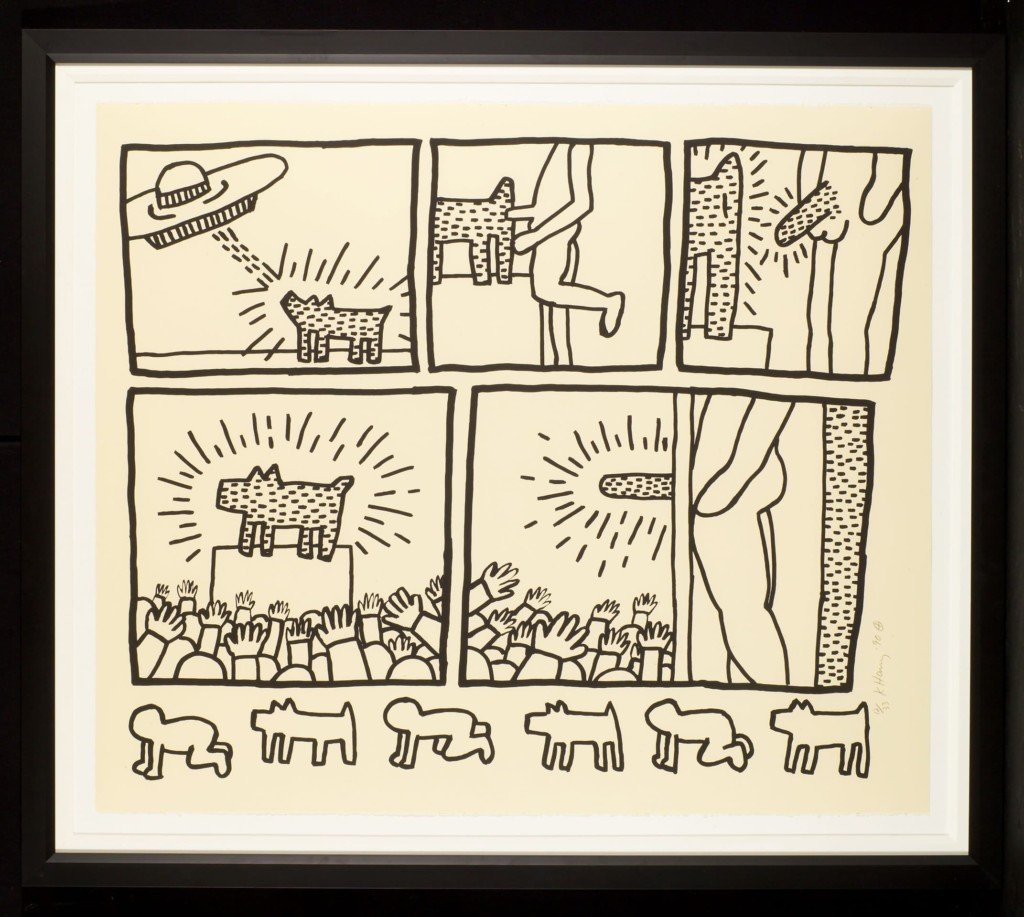 Blueprint drawing #13_Keith Haring_110x125cm