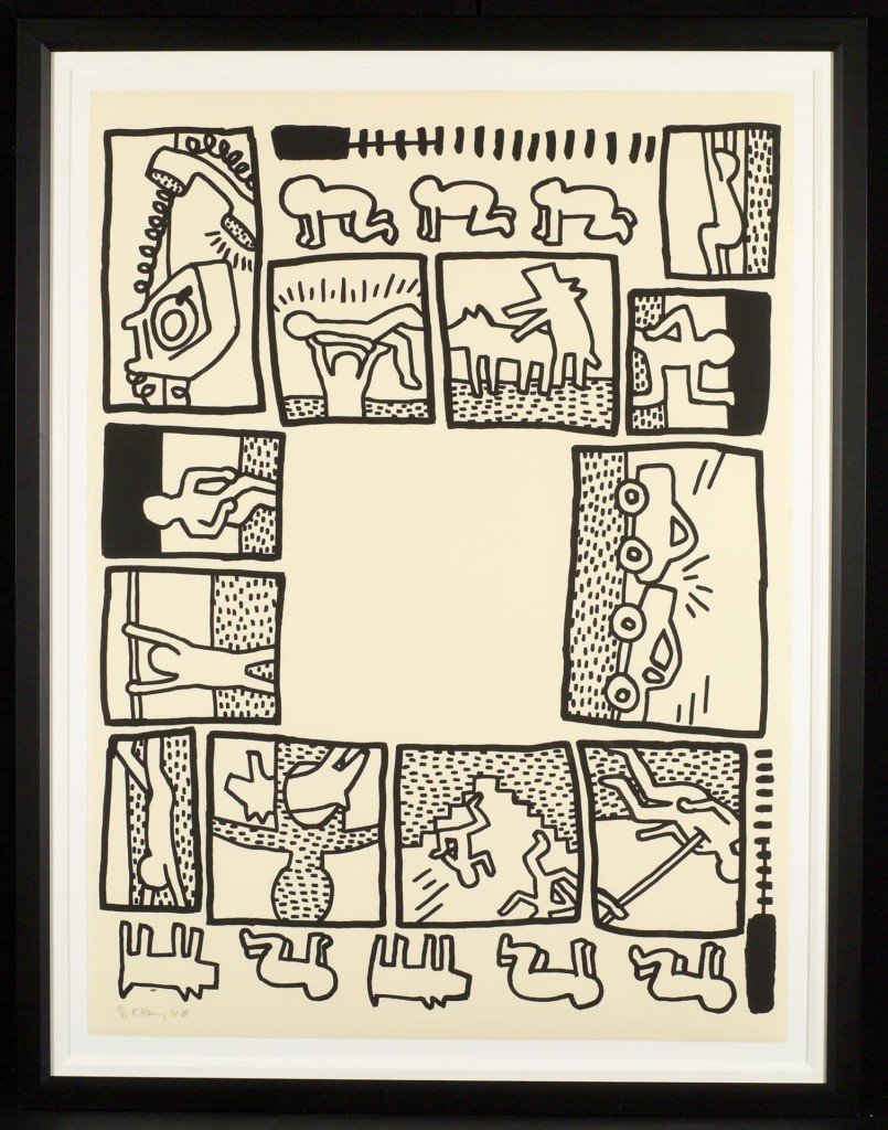 Blueprint drawing #4_Keith Haring_120x158 cm